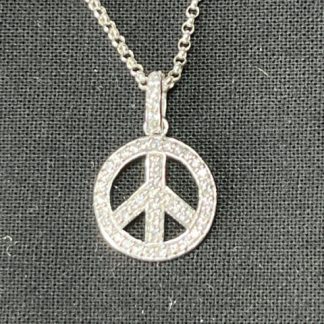 Halsband Peace m zirkonier