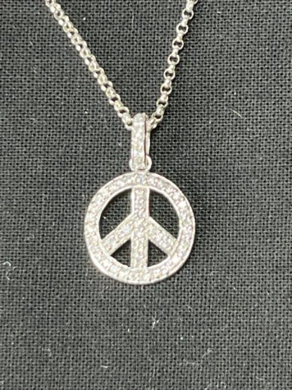 Halsband Peace m zirkonier